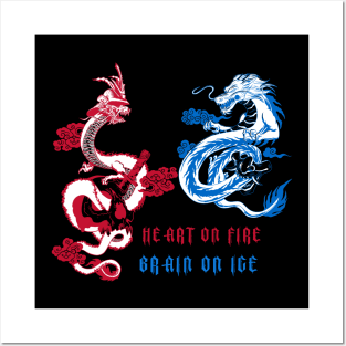 Some say the world will end in fire, some say in ice. Fire and Ice dragon. Posters and Art